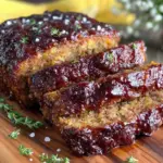 homemade meatloaf brown sugar ketchup glaze - featured image