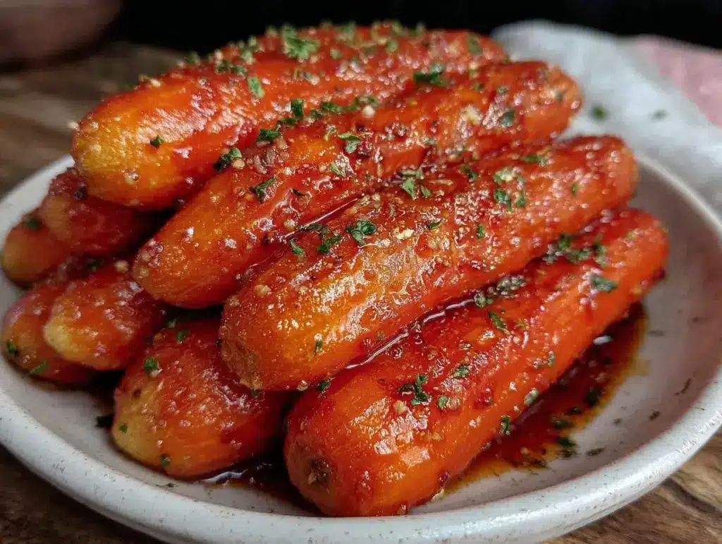 honey butter crockpot glazed carrots - featured image