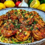 lemon garlic butter shrimp - featured image