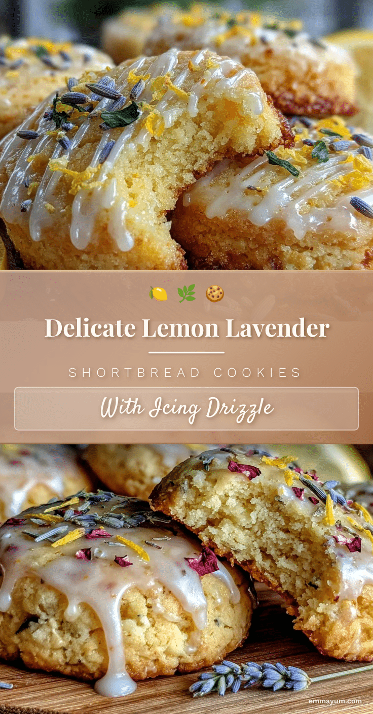 lemon lavender shortbread cookies recipe