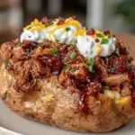 loaded bbq brisket baked potato - featured image