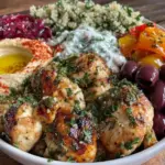 Mediterranean chicken bowl - featured image