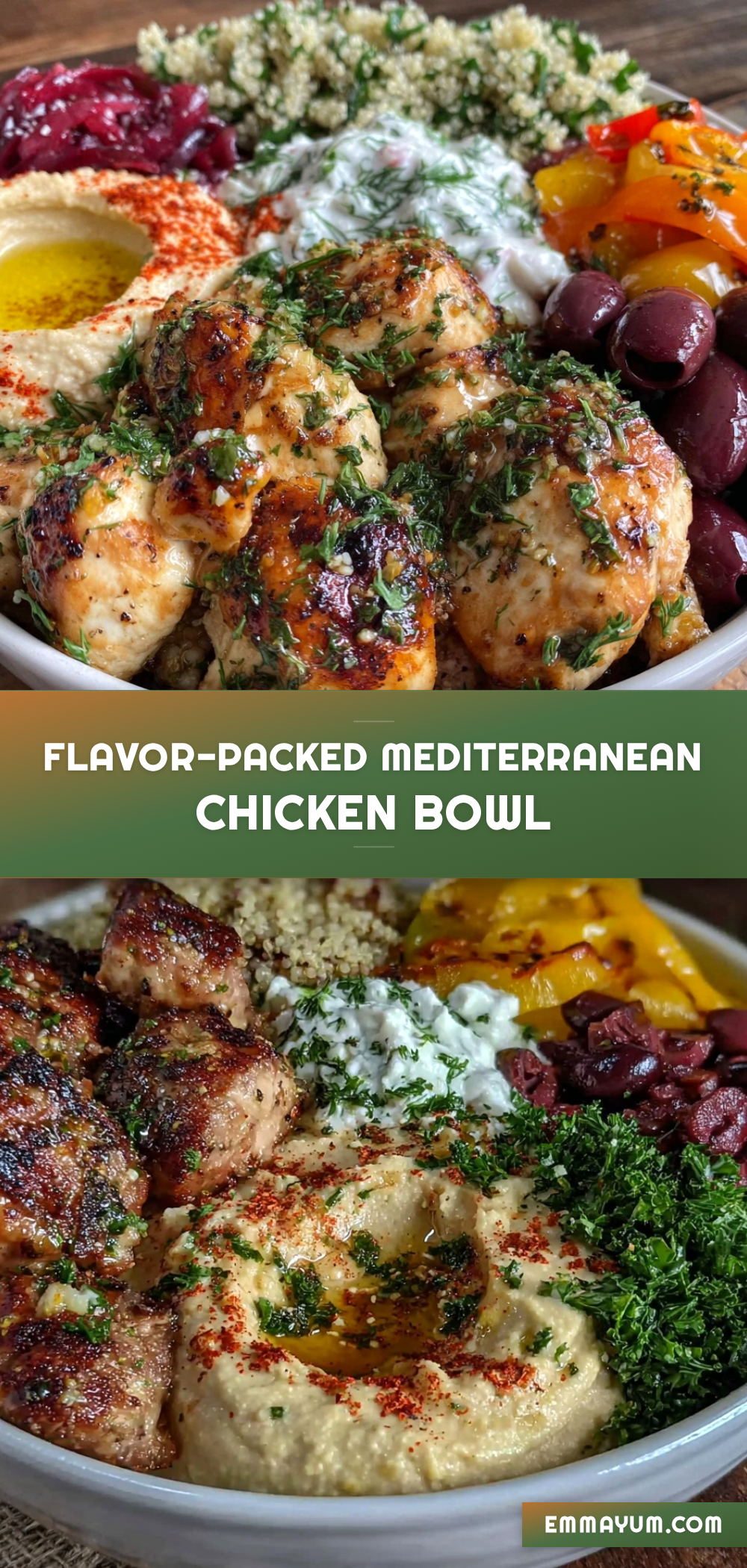 Mediterranean chicken bowl recipe
