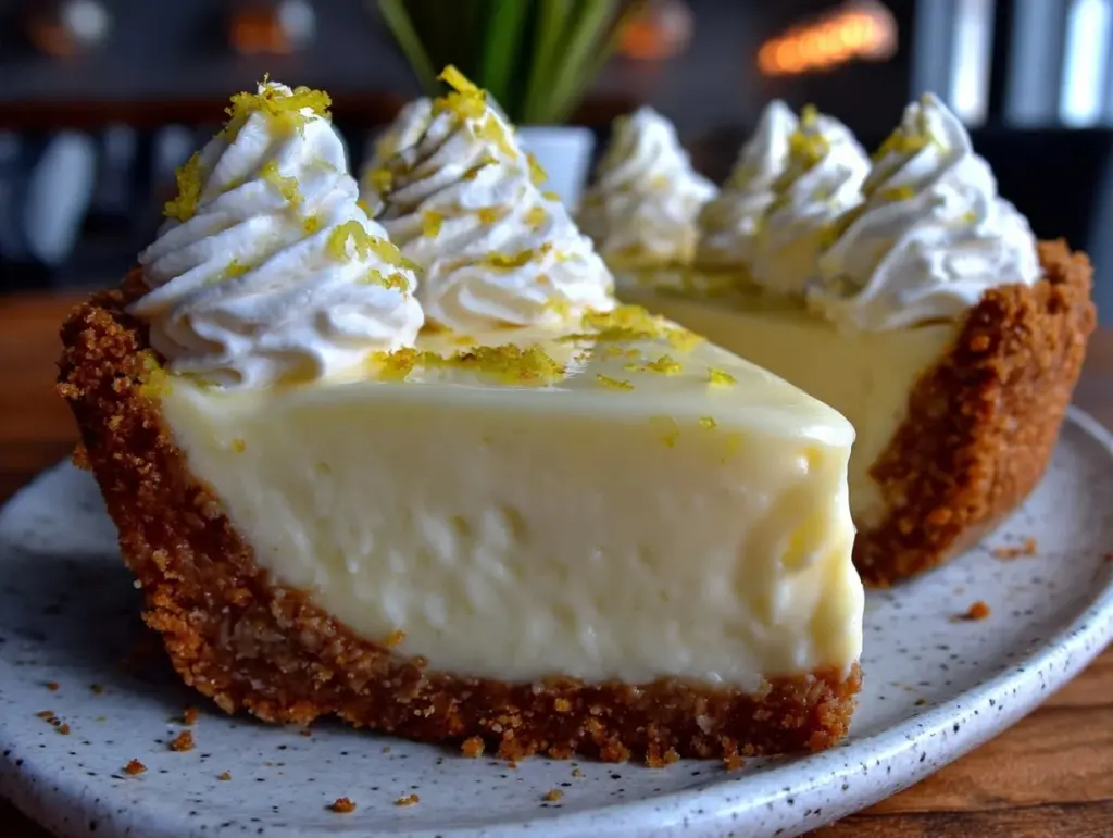 no bake lemonade pie - featured image