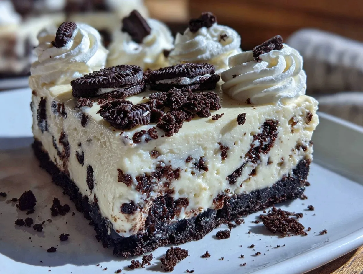 no-bake Oreo cheesecake preparation steps