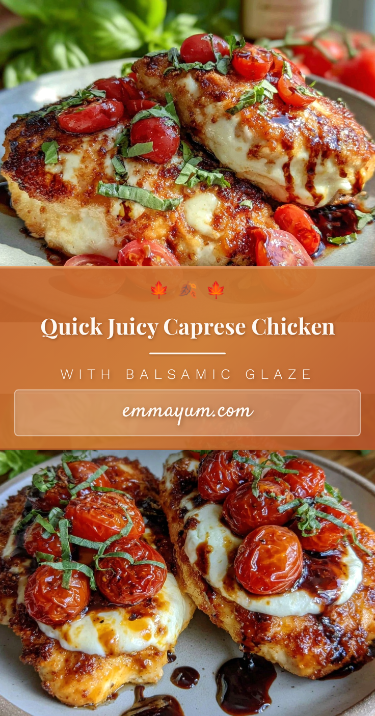 quick 15-minute caprese chicken recipe