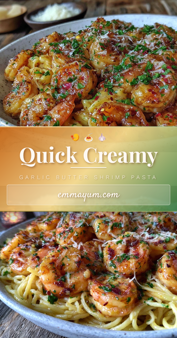 quick garlic butter shrimp pasta recipe