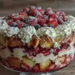 red white and blue trifle - featured image