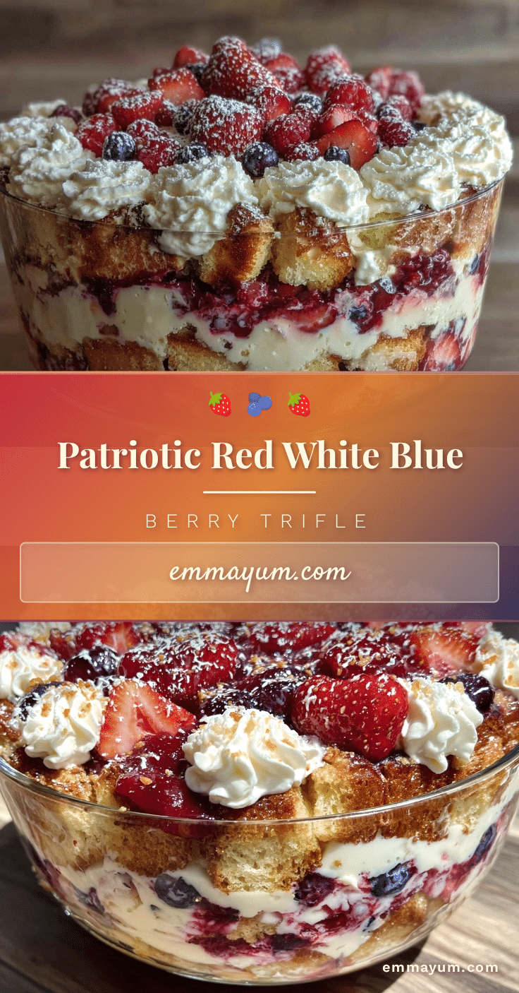 red white and blue trifle recipe
