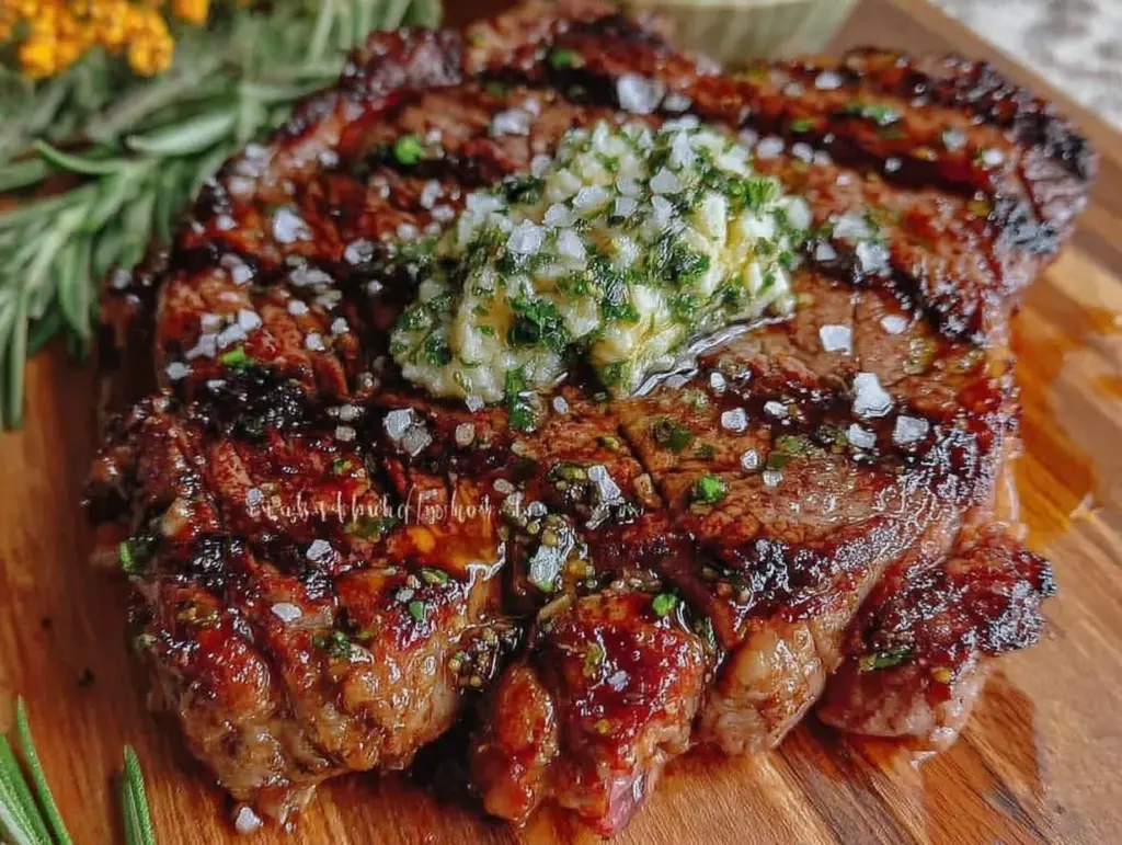 reverse seared ribeye steak - featured image