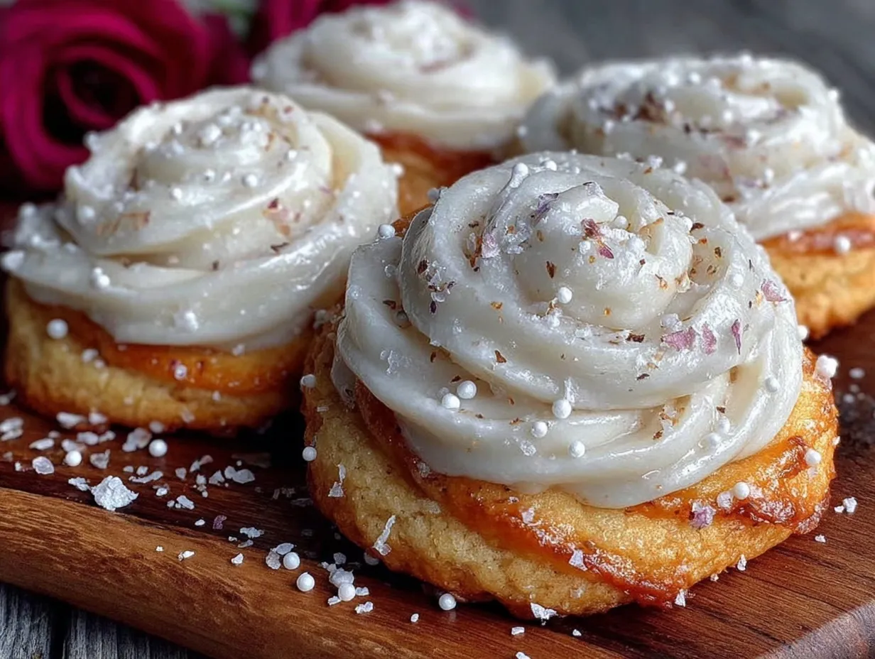 rose shaped sugar cookies preparation steps