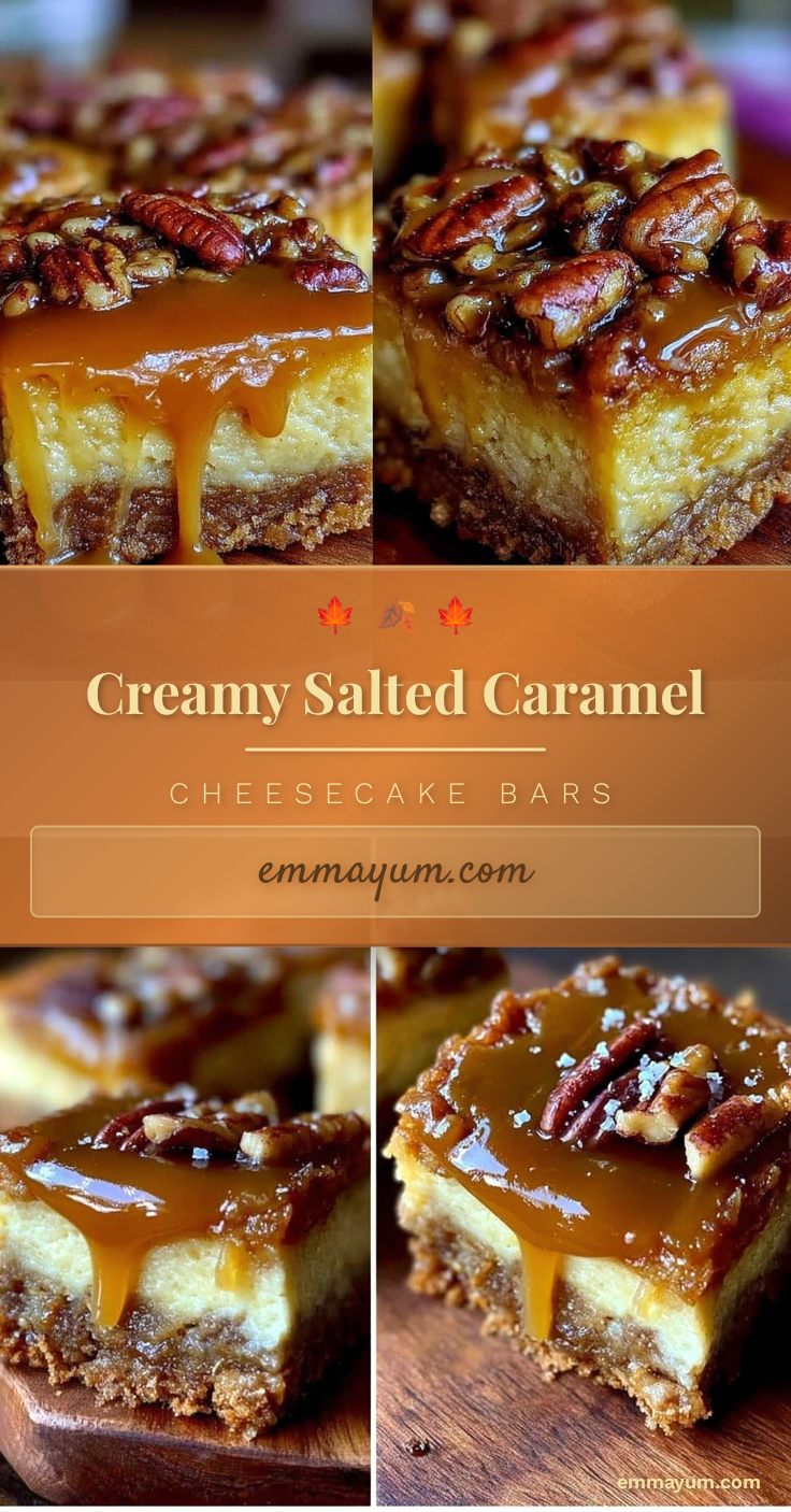 salted caramel cheesecake bars recipe