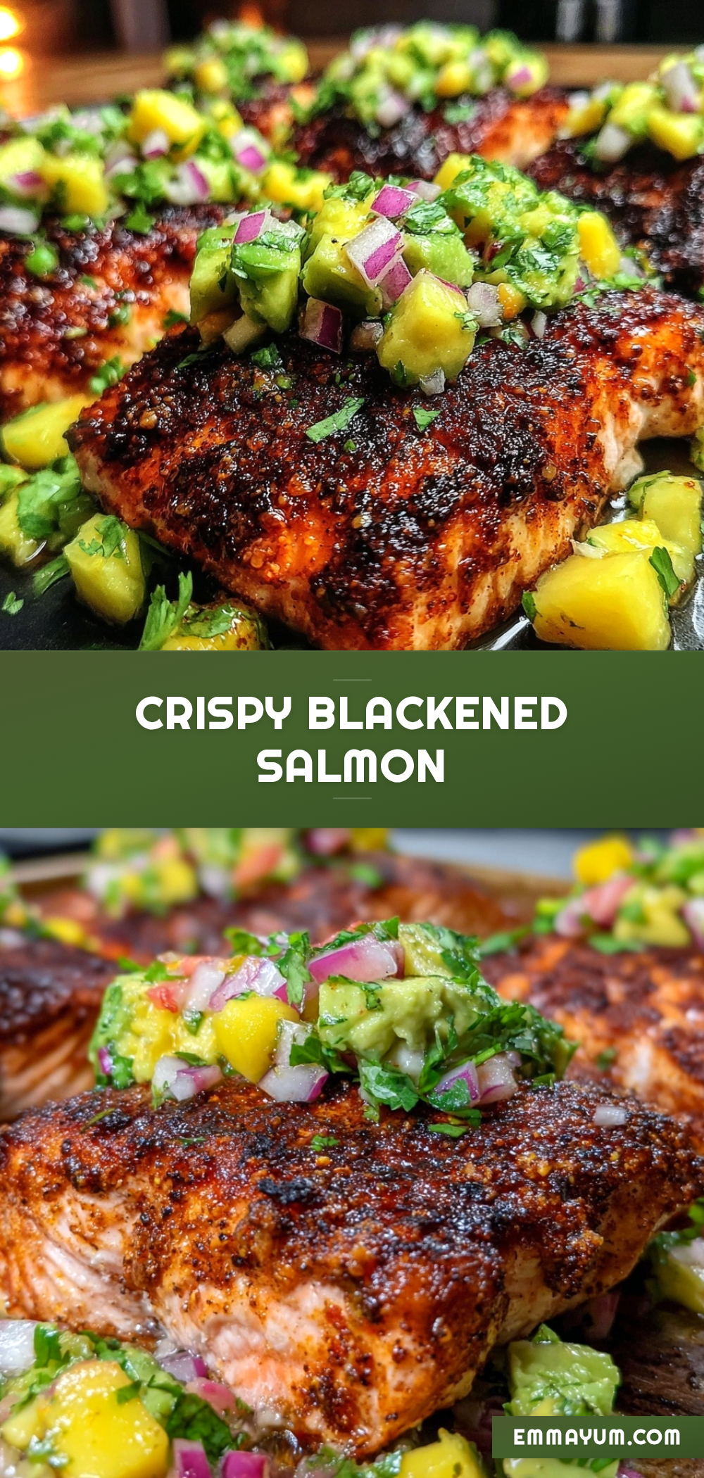 sheet pan blackened salmon recipe