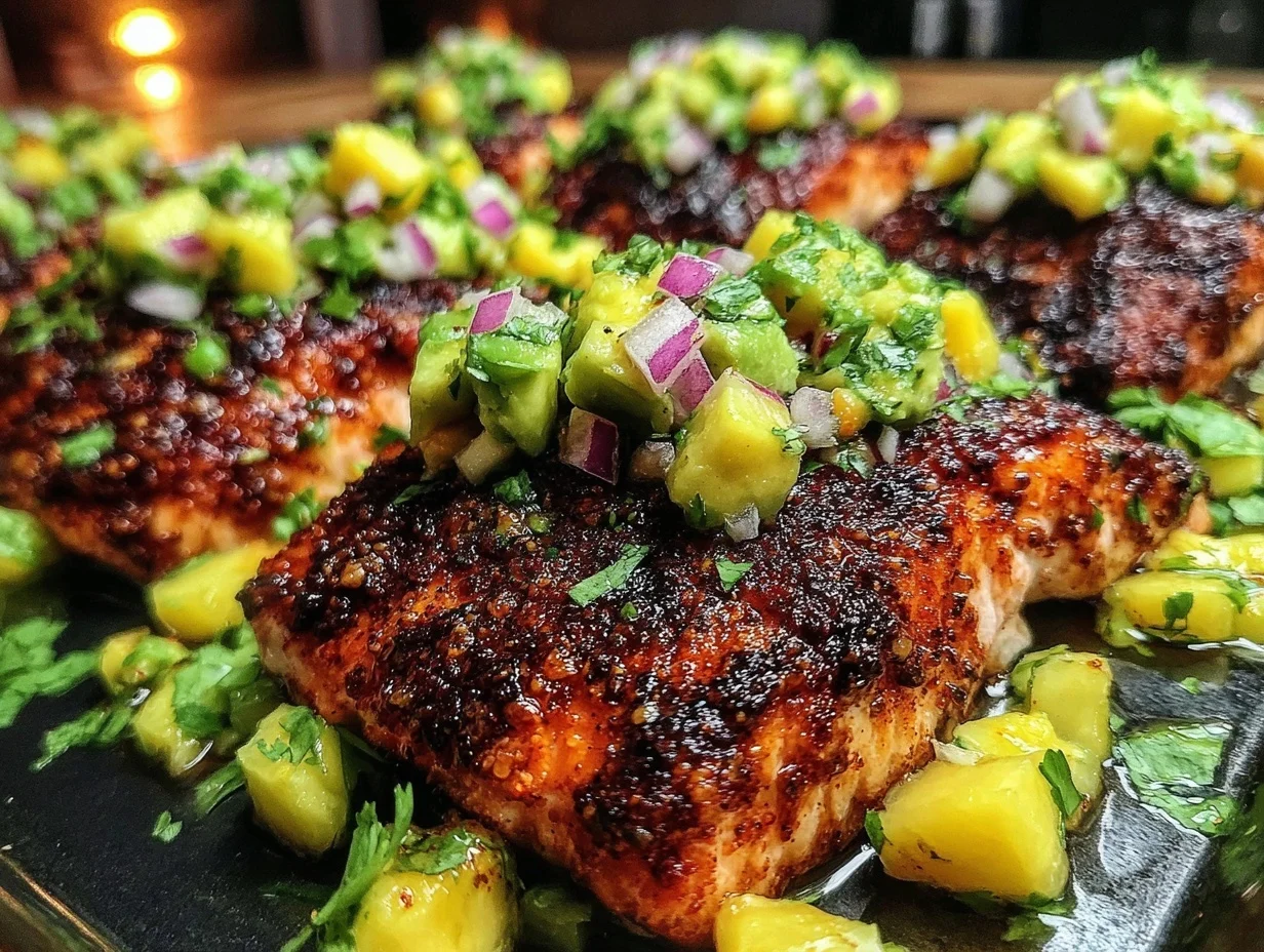 sheet pan blackened salmon - featured image