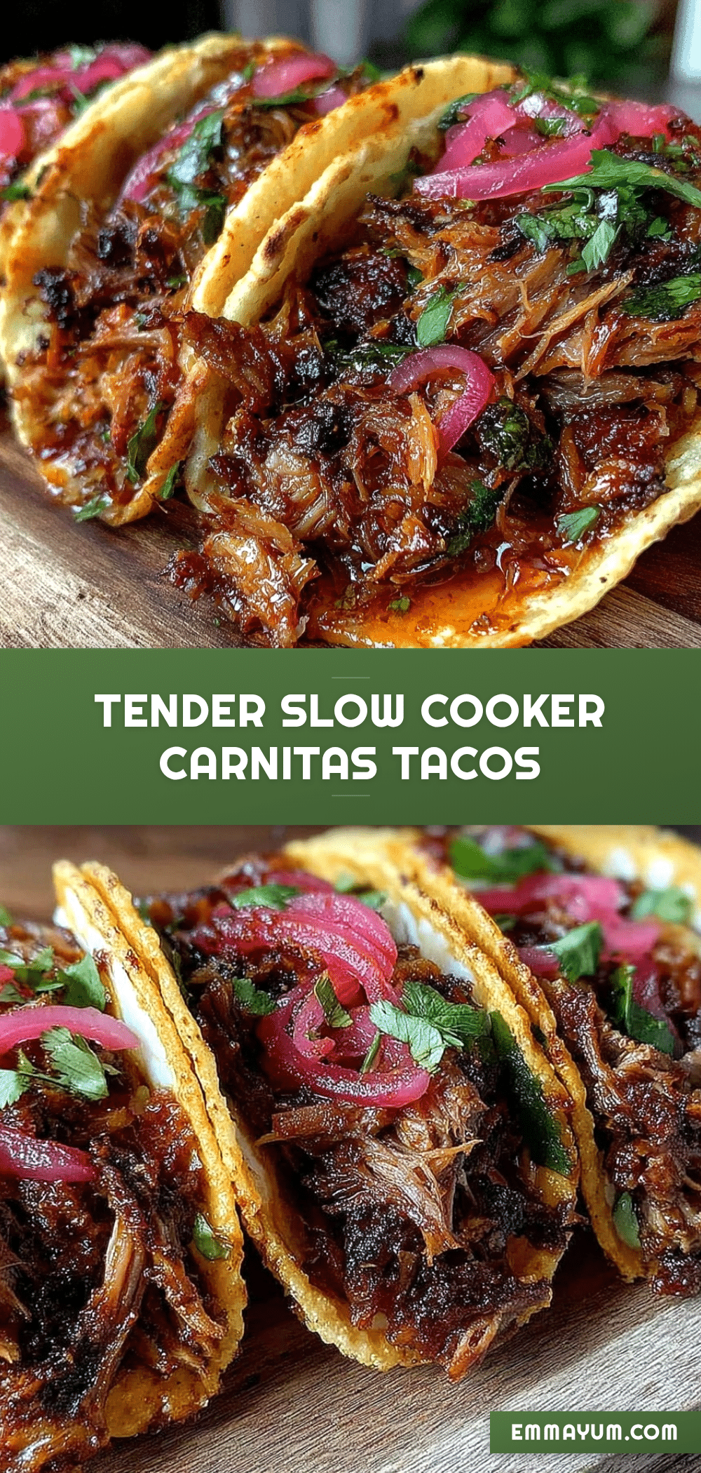 slow cooker carnitas tacos recipe