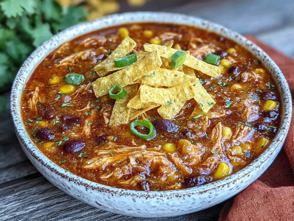 slow cooker chicken enchilada soup preparation steps