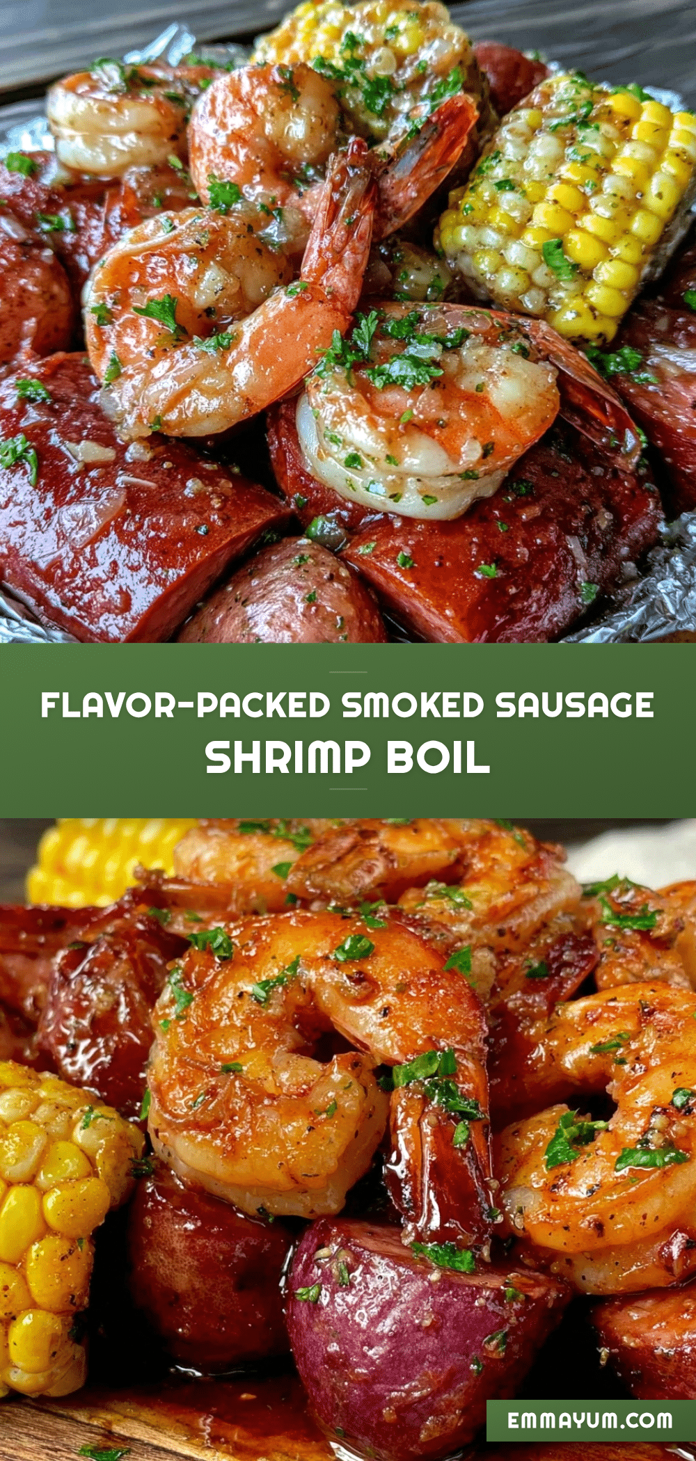 smoked sausage and shrimp boil foil packets recipe