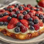stars and stripes fruit pizza - featured image
