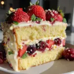 strawberry lemonade layer cake - featured image
