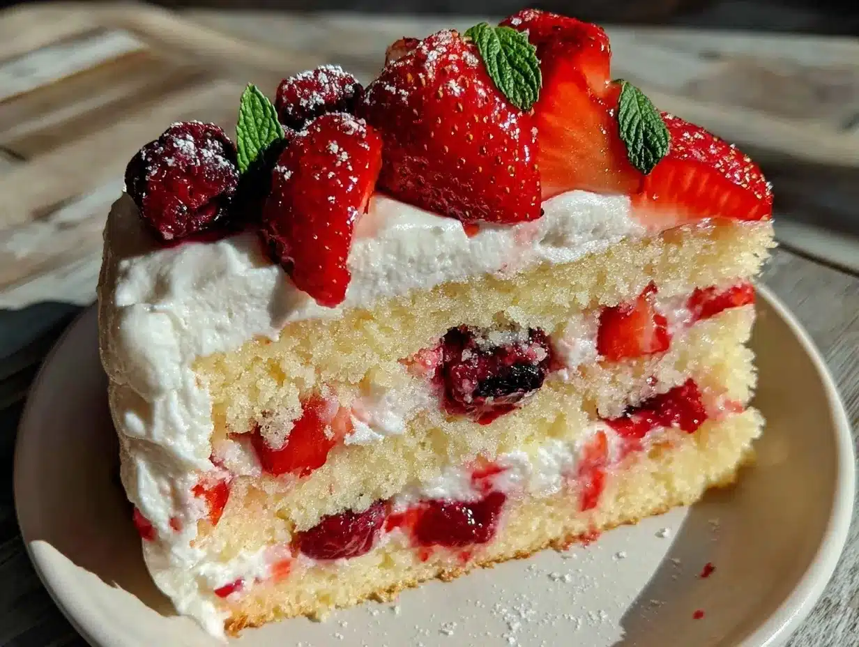 strawberry lemonade layer cake preparation steps