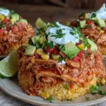 summer crockpot chicken taco bowls - featured image