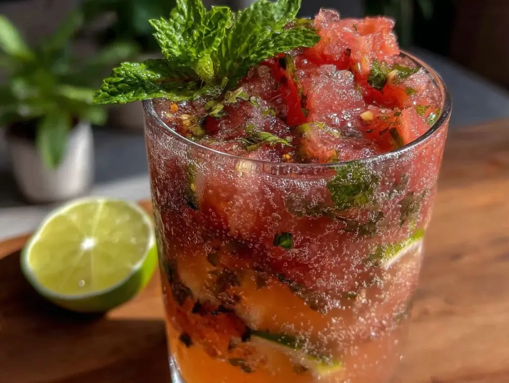 watermelon mint mojito - featured image