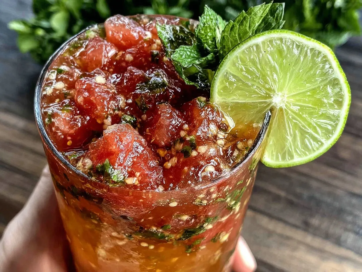 watermelon mint mojito preparation steps