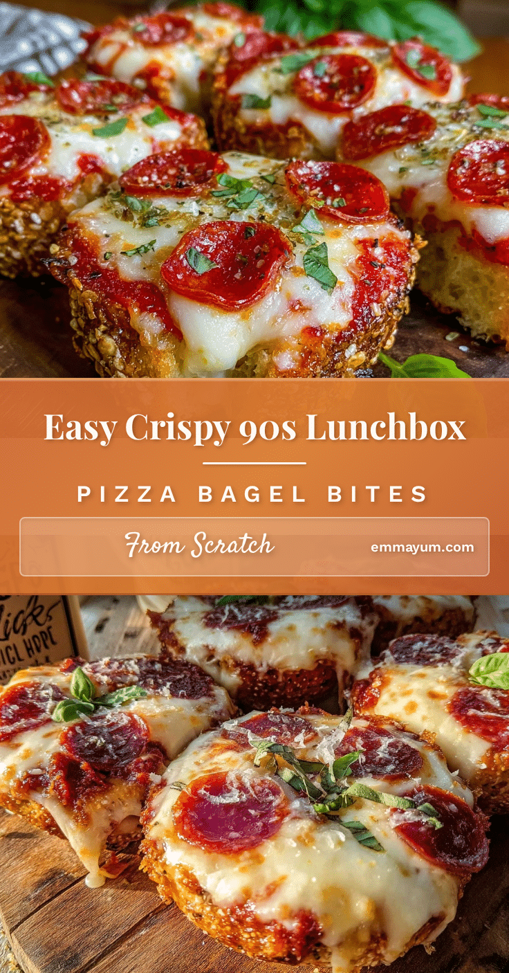 90s lunchbox pizza bagel bites recipe