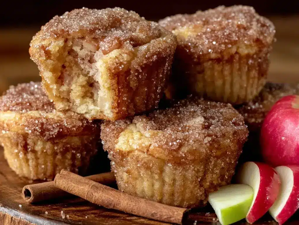 apple cider donut muffins - featured image