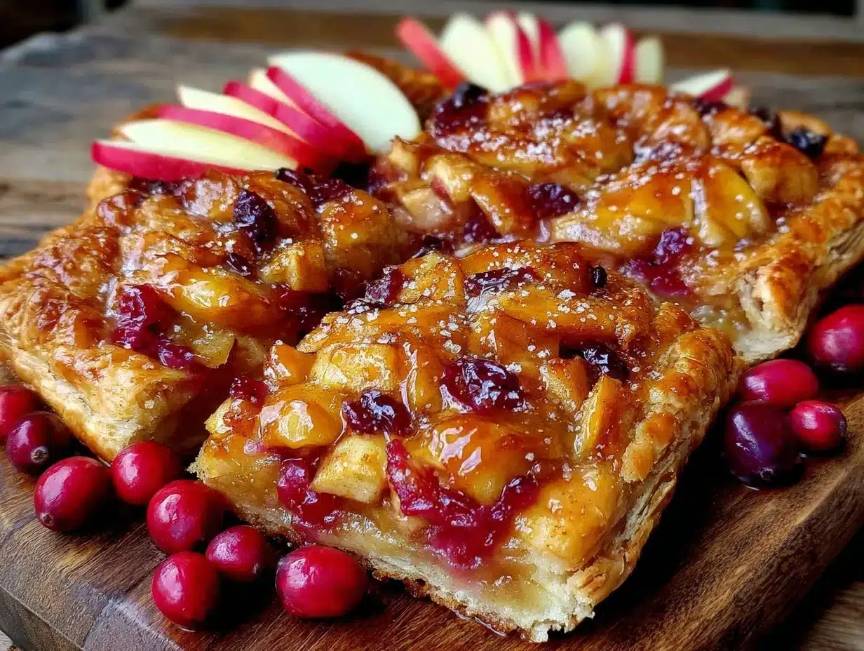 apple cranberry slab pie preparation steps