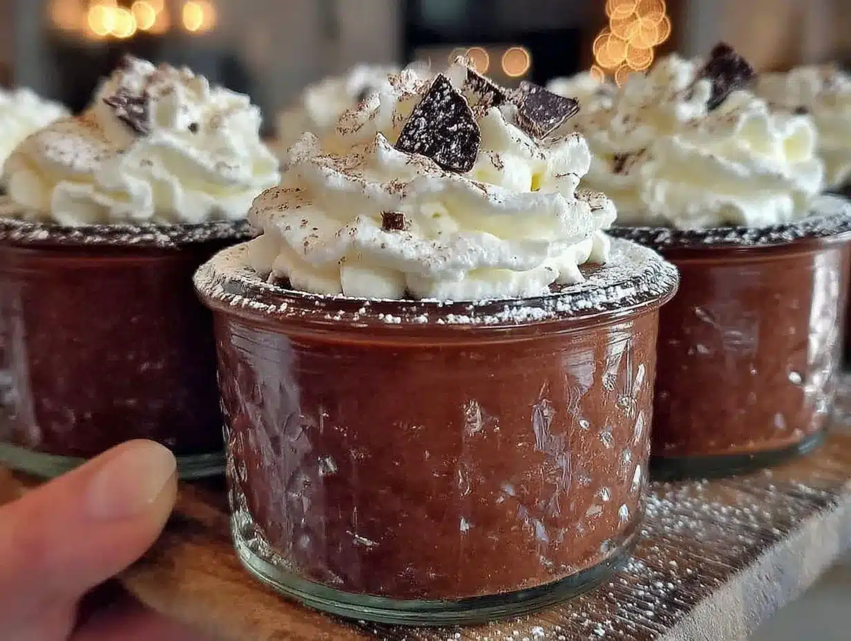 Baileys Chocolate Mousse Pots preparation steps