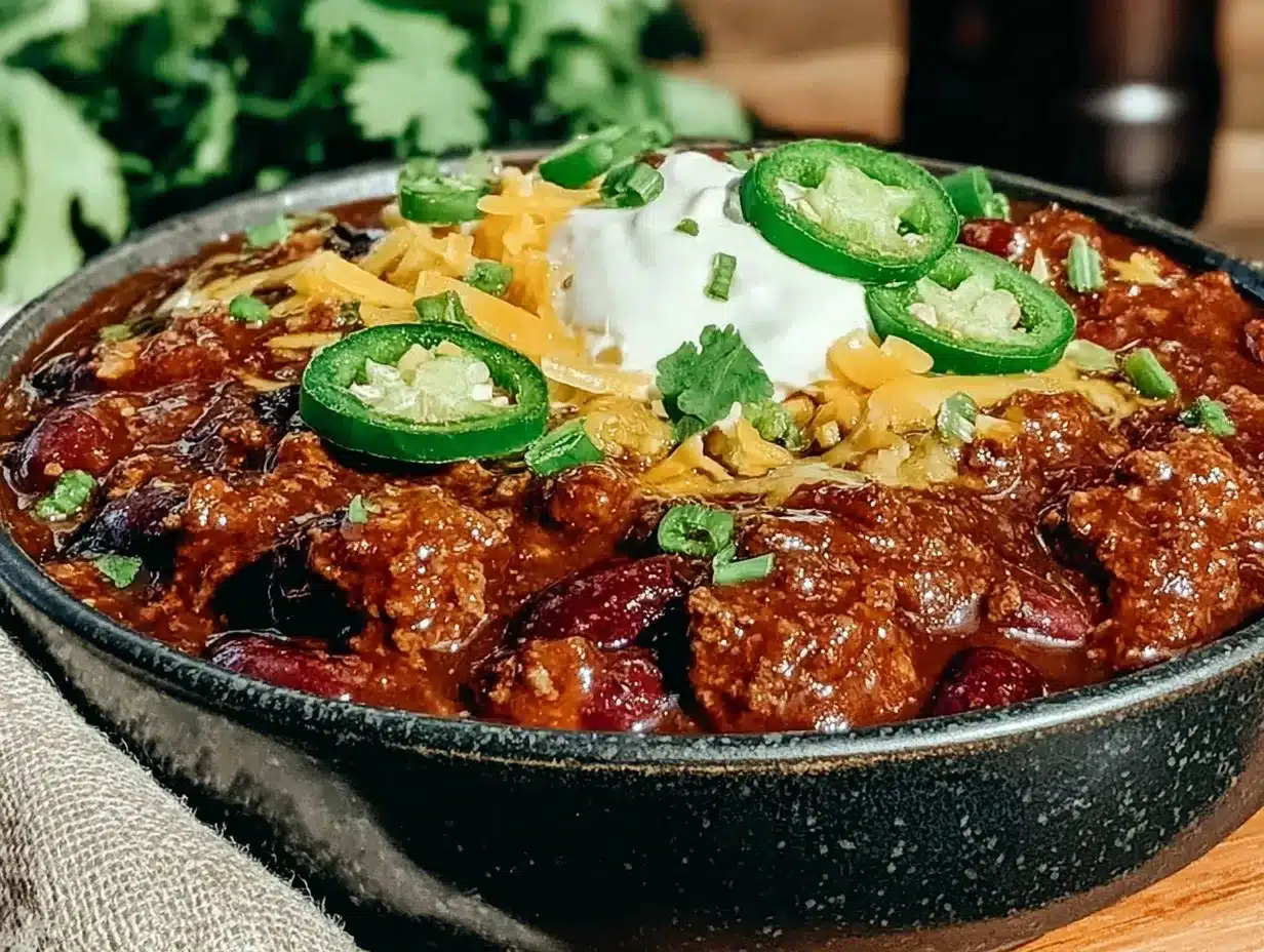 beef chili with dark beer preparation steps