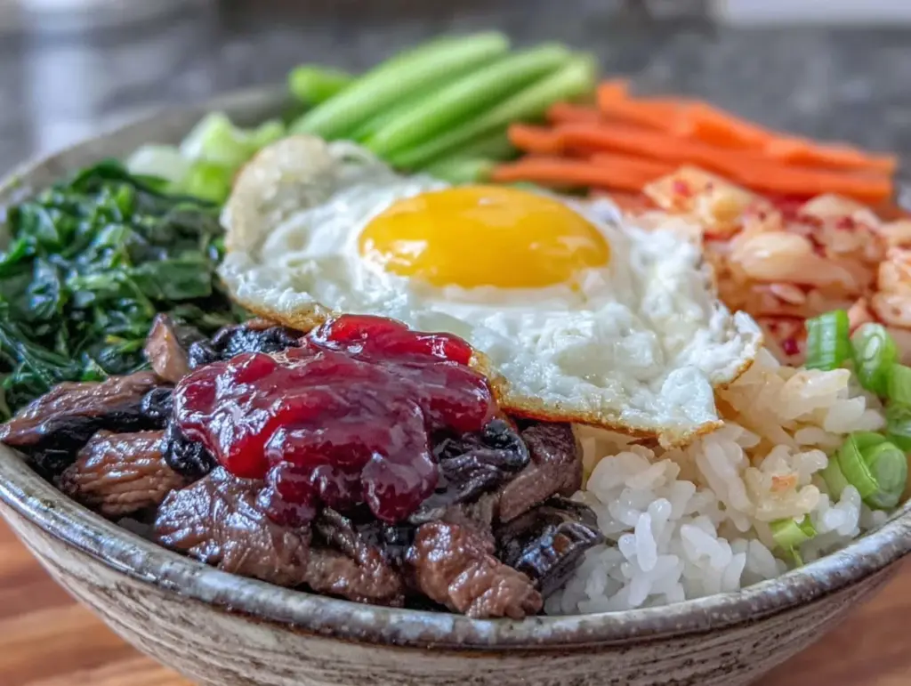 bibimbap rice bowl - featured image