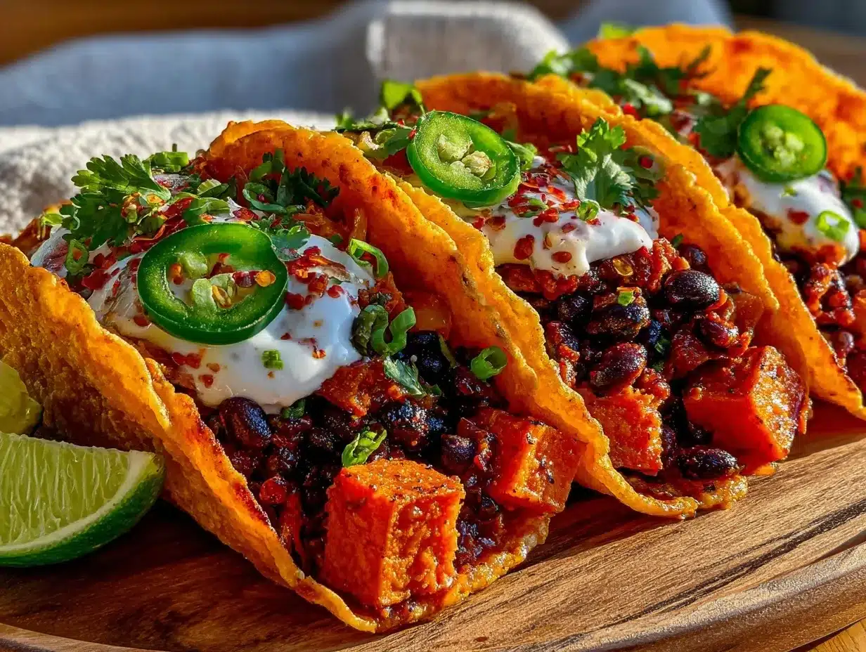 black bean and sweet potato tacos preparation steps