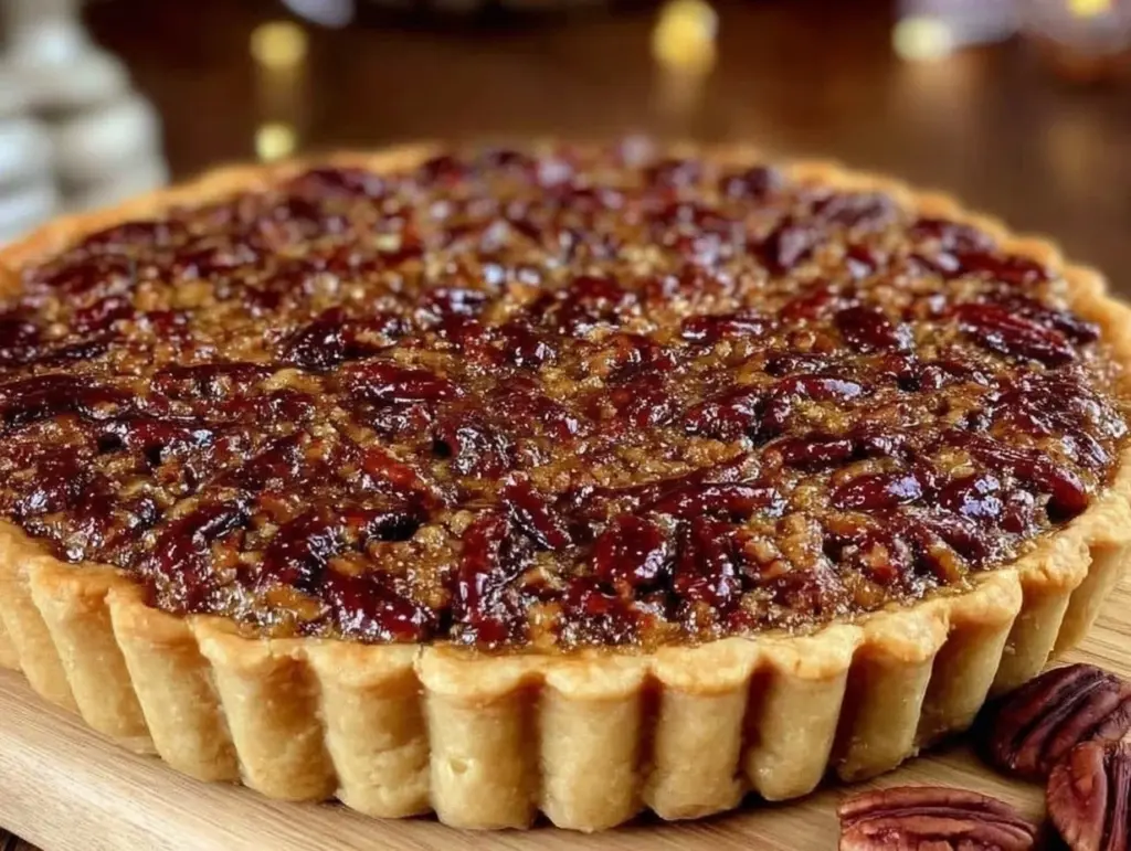 brown butter pecan pie without corn syrup - featured image