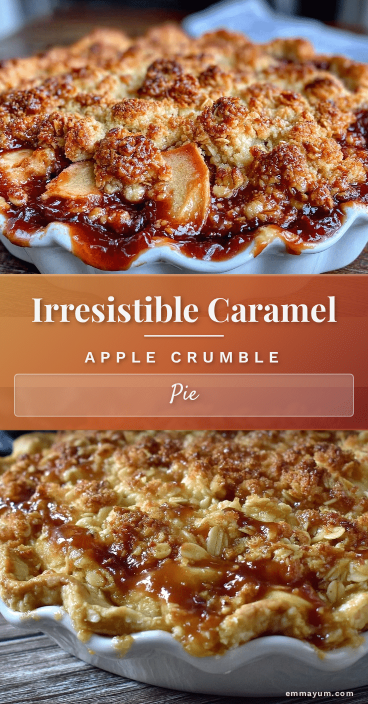 caramel apple crumble pie recipe
