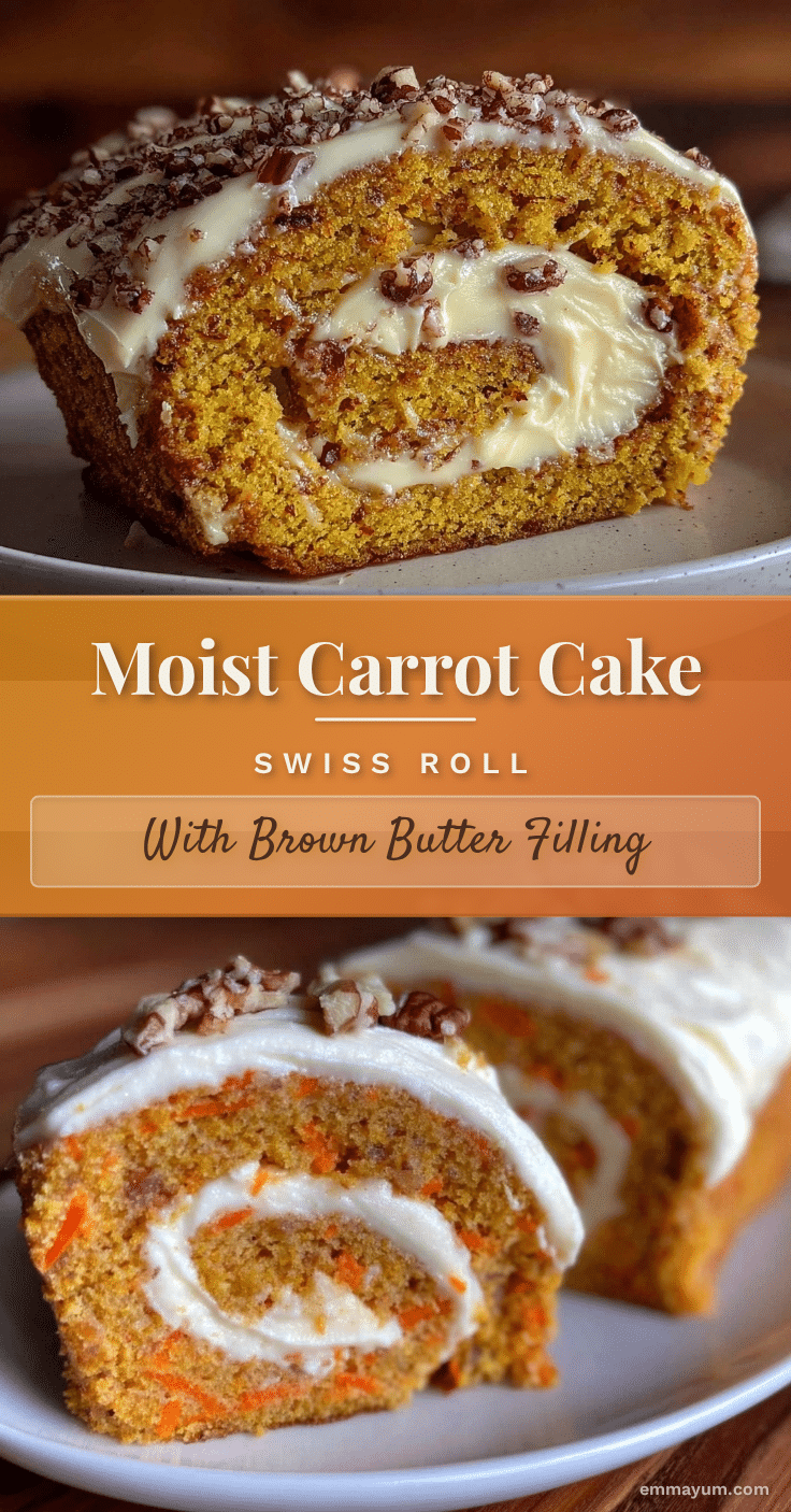 carrot cake swiss roll recipe