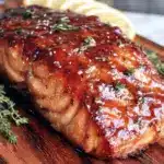 cedar plank grilled salmon - featured image