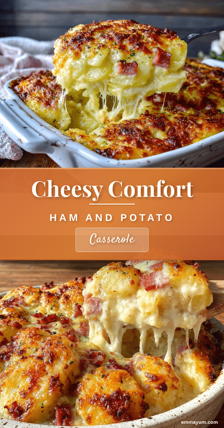cheesy ham and potato casserole recipe
