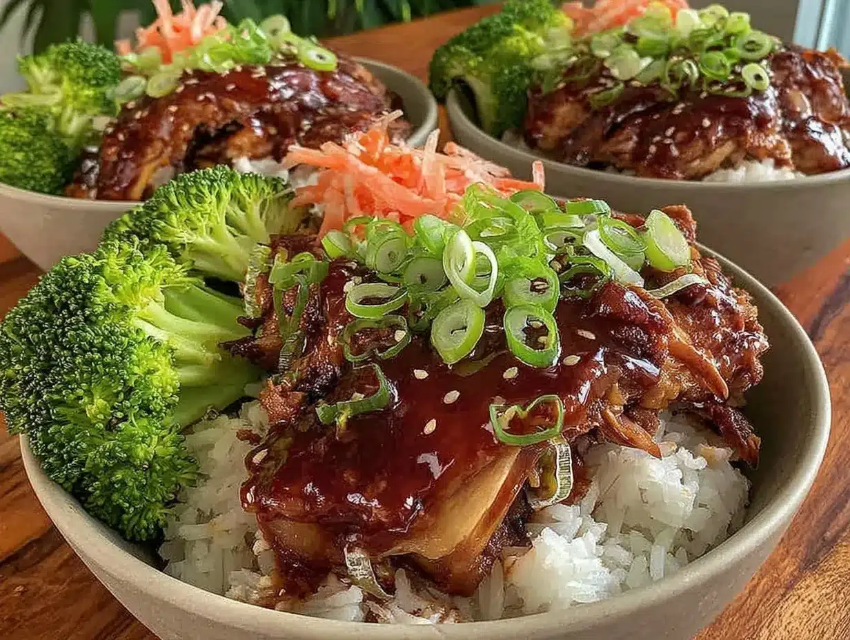 chicken teriyaki bowls preparation steps