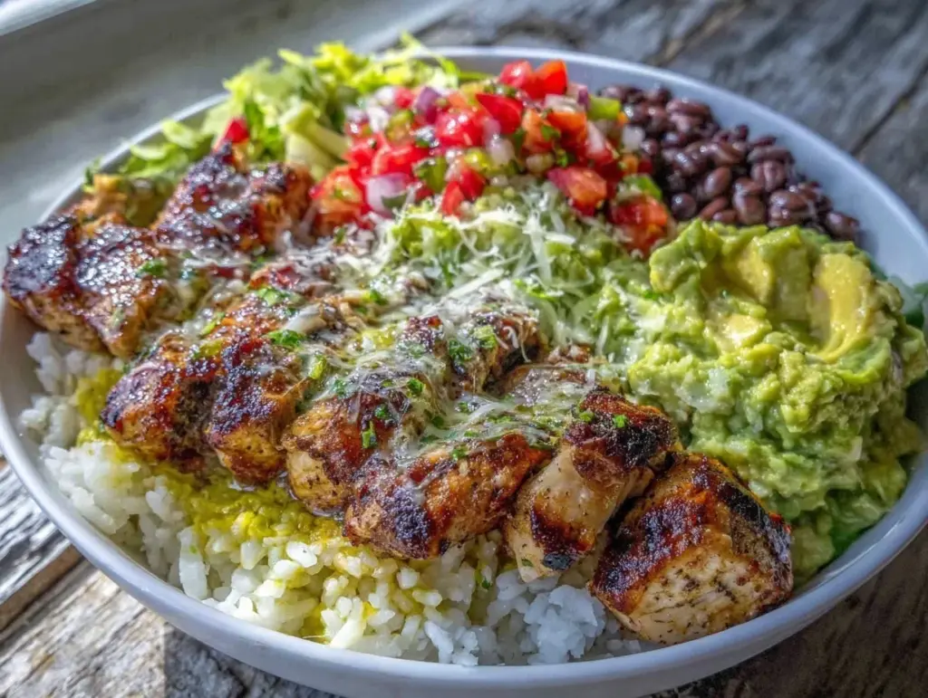 chipotle copycat burrito bowl - featured image