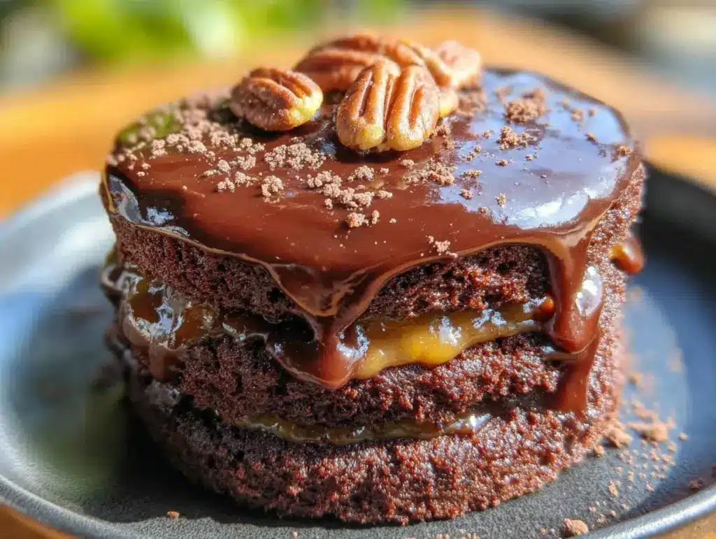 chocolate stout layer cake - featured image