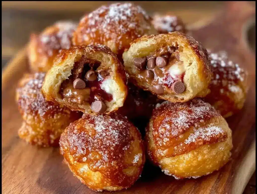 cookie dough stuffed pretzel bites - featured image