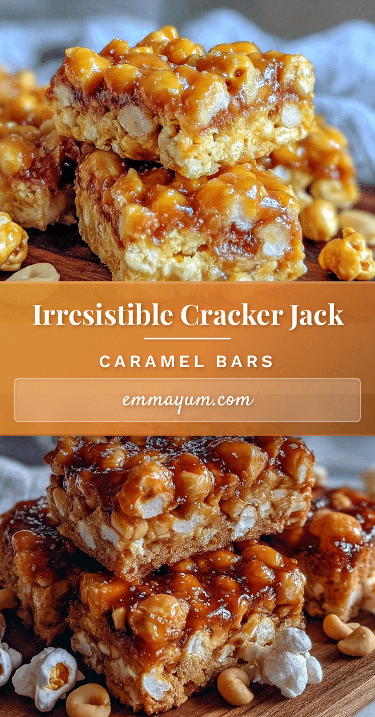 cracker jack caramel popcorn bars recipe