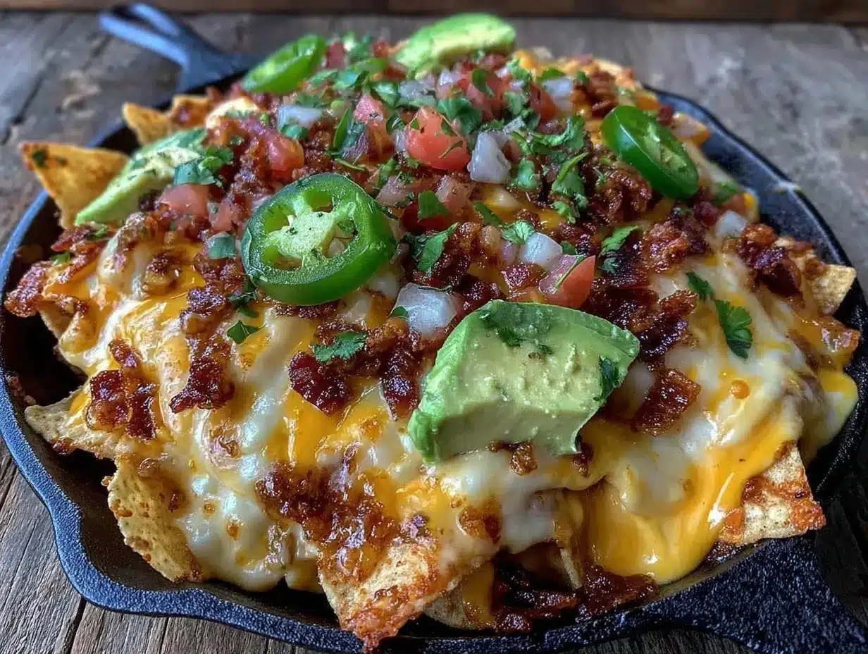 creamy campfire skillet nachos preparation steps
