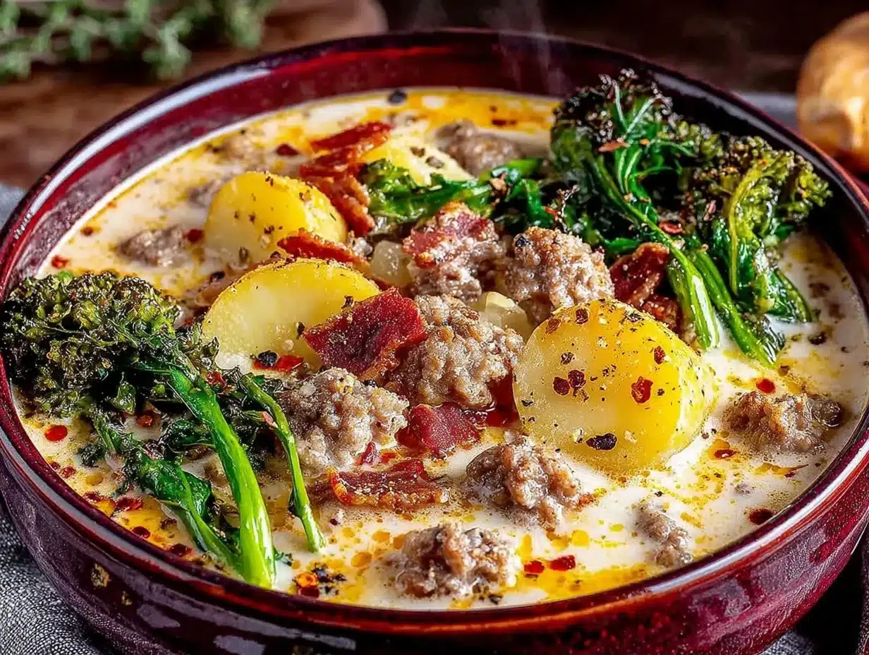 creamy copycat olive garden zuppa toscana preparation steps