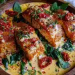 creamy garlic Tuscan salmon - featured image