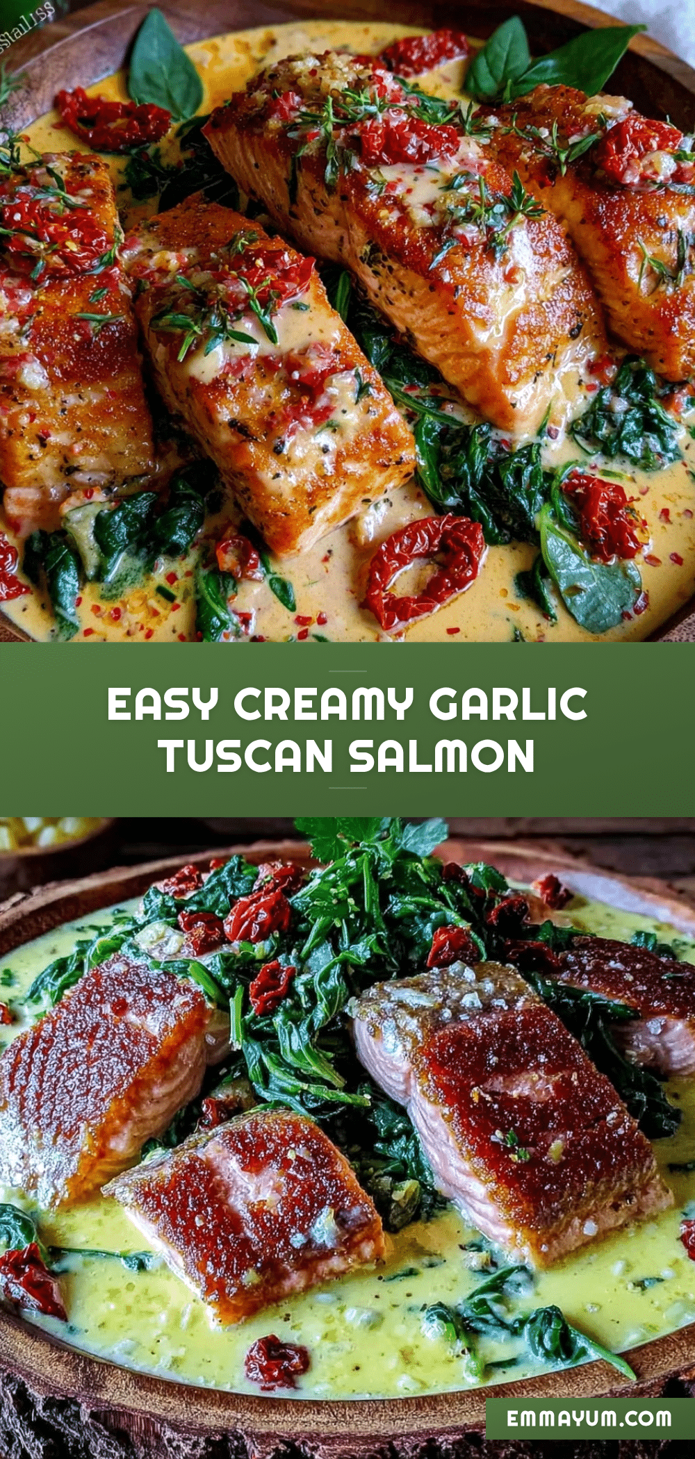 creamy garlic Tuscan salmon recipe