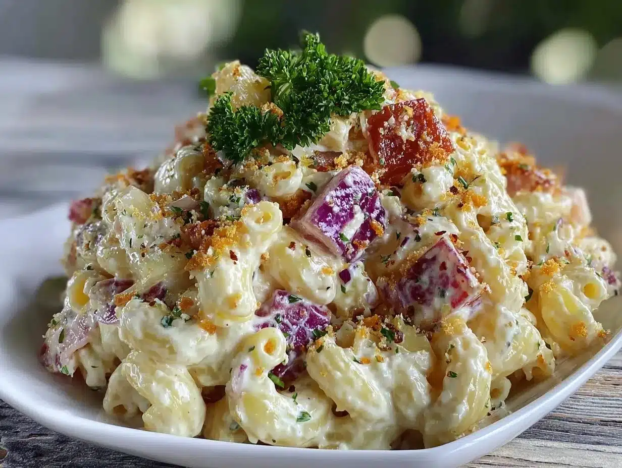 creamy hawaiian macaroni salad preparation steps