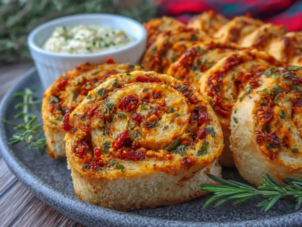 Creamy Mediterranean Pinwheel Roll-Ups - featured image
